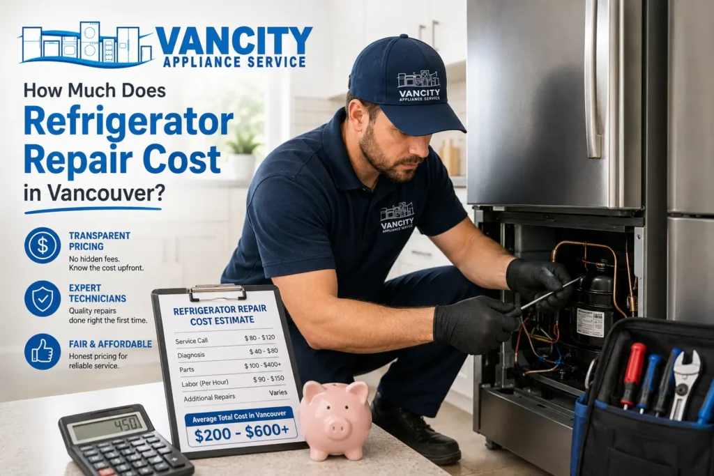Refrigerator Repair Cost in Vancouver