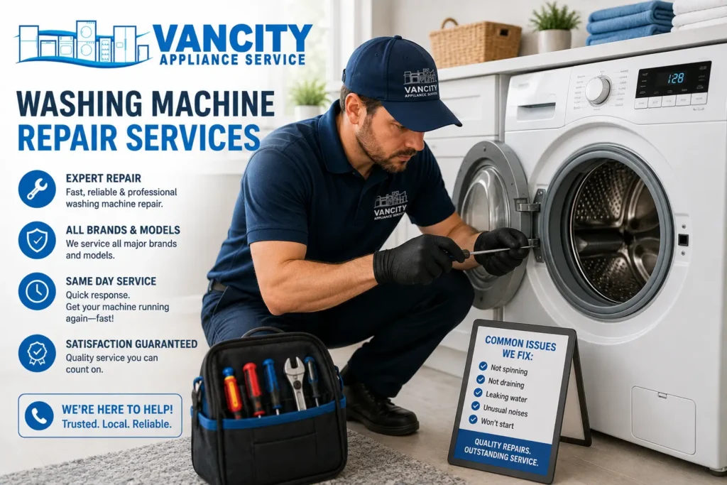 Washing machine repair services in Vancouver